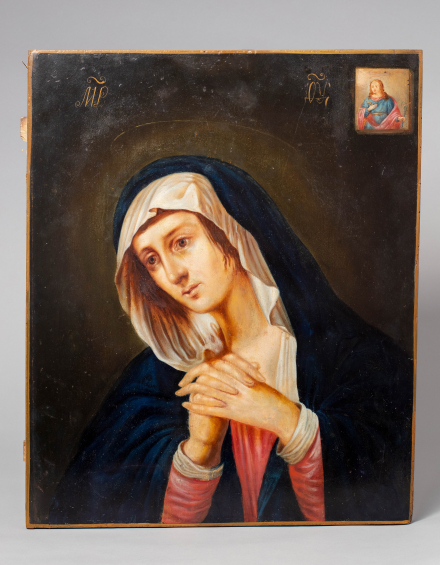 Икона Богородица Скорбящая и мученица Татьяна - фото - 5